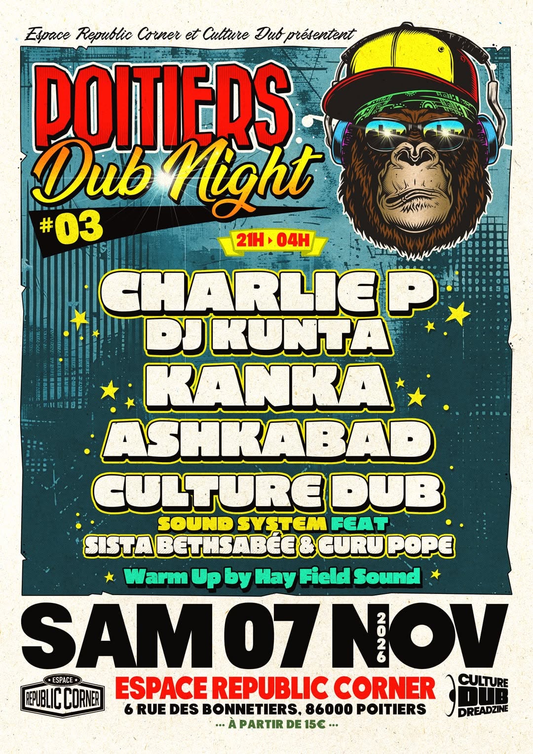 Poitiers Dub Night #3 à l'Espace Republic Corner